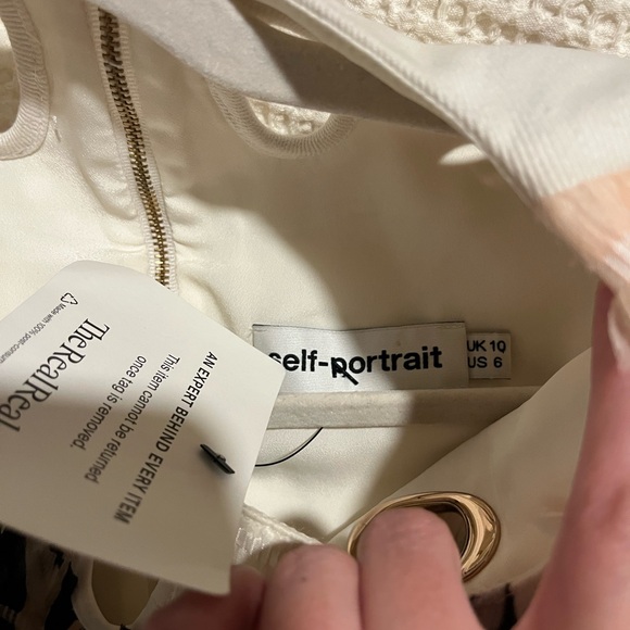 Self-Portrait Pink and Black Sleeveless Dress - Picture 7 of 10